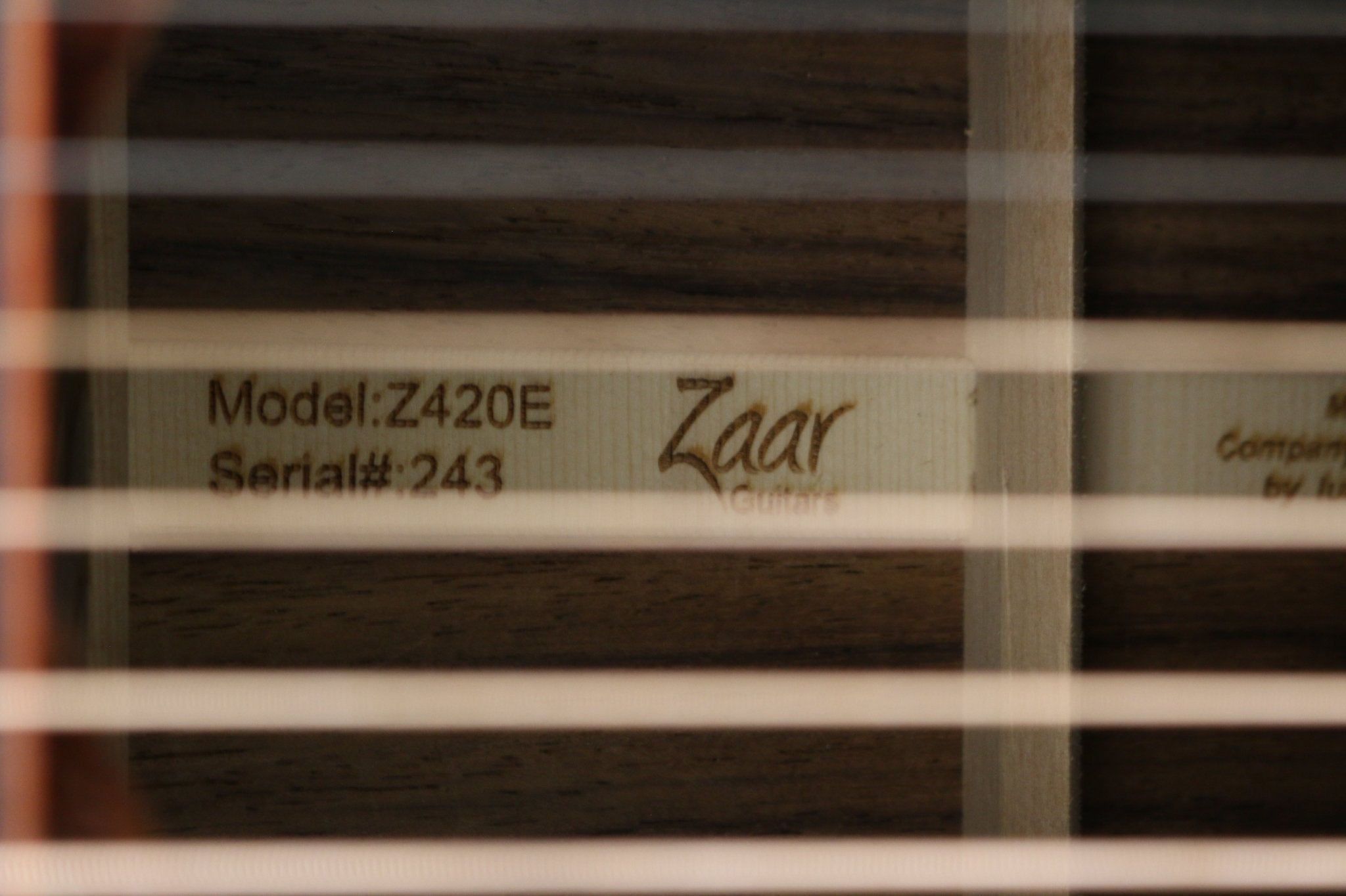 Zaar with Scars - Z420E (243) - Zaar Guitars